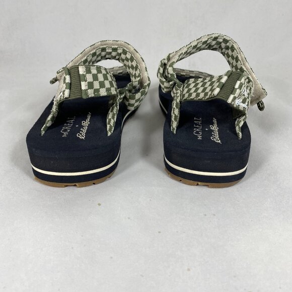 NEW The Great x Eddie Bauer The Daylight Sandal Check Checkered